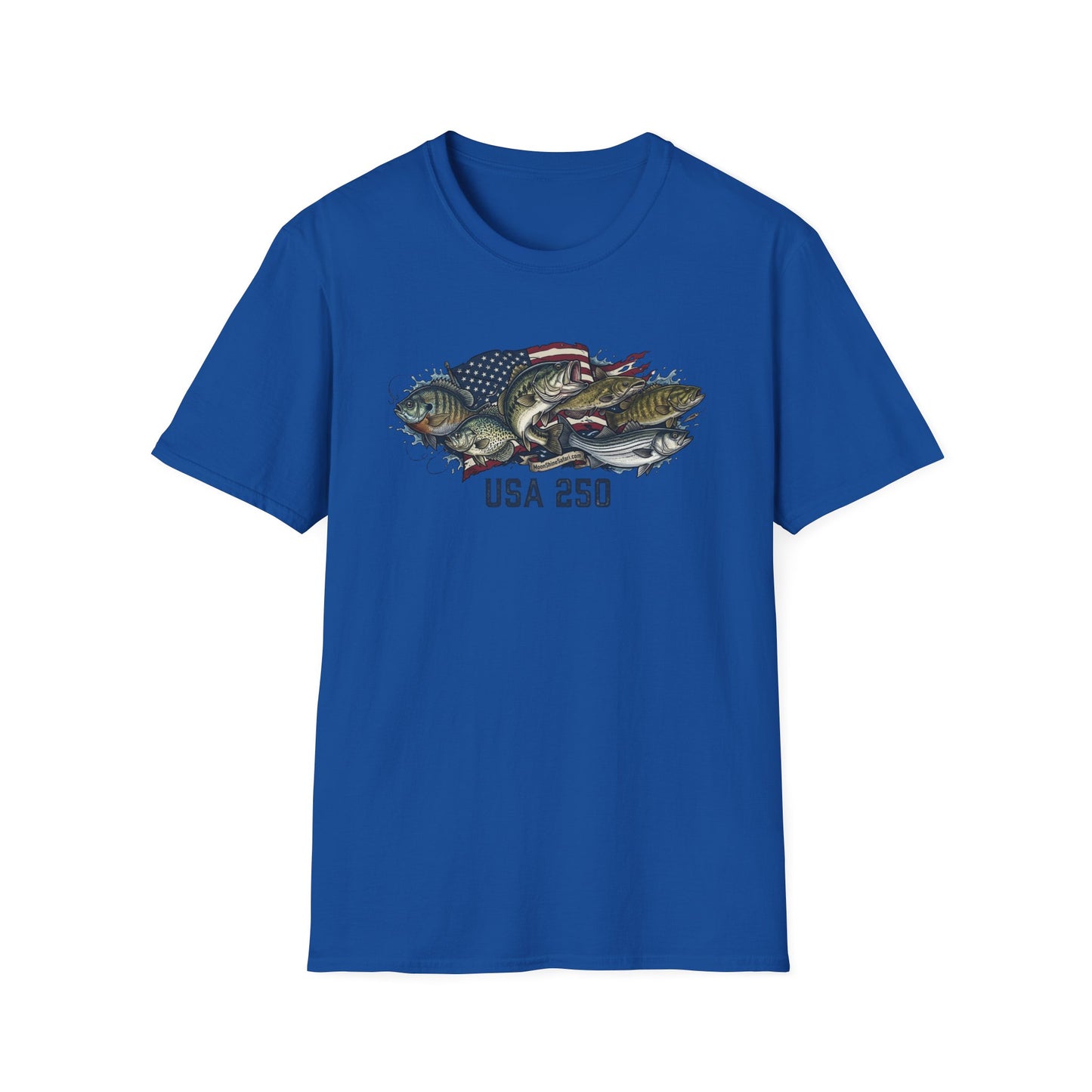 MoonShine Safari "USA 250 - Fish" Unisex Softstyle T-Shirt