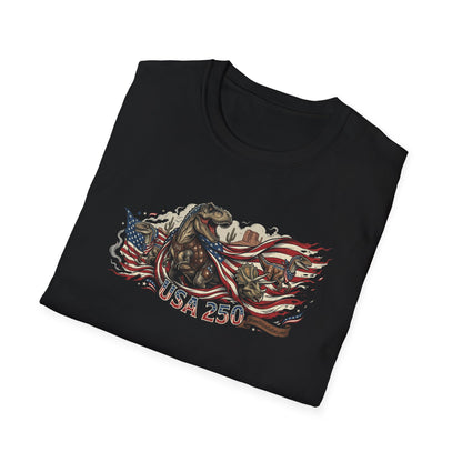 MoonShine Safari "USA 250- Dino" Unisex Softstyle T-Shirt