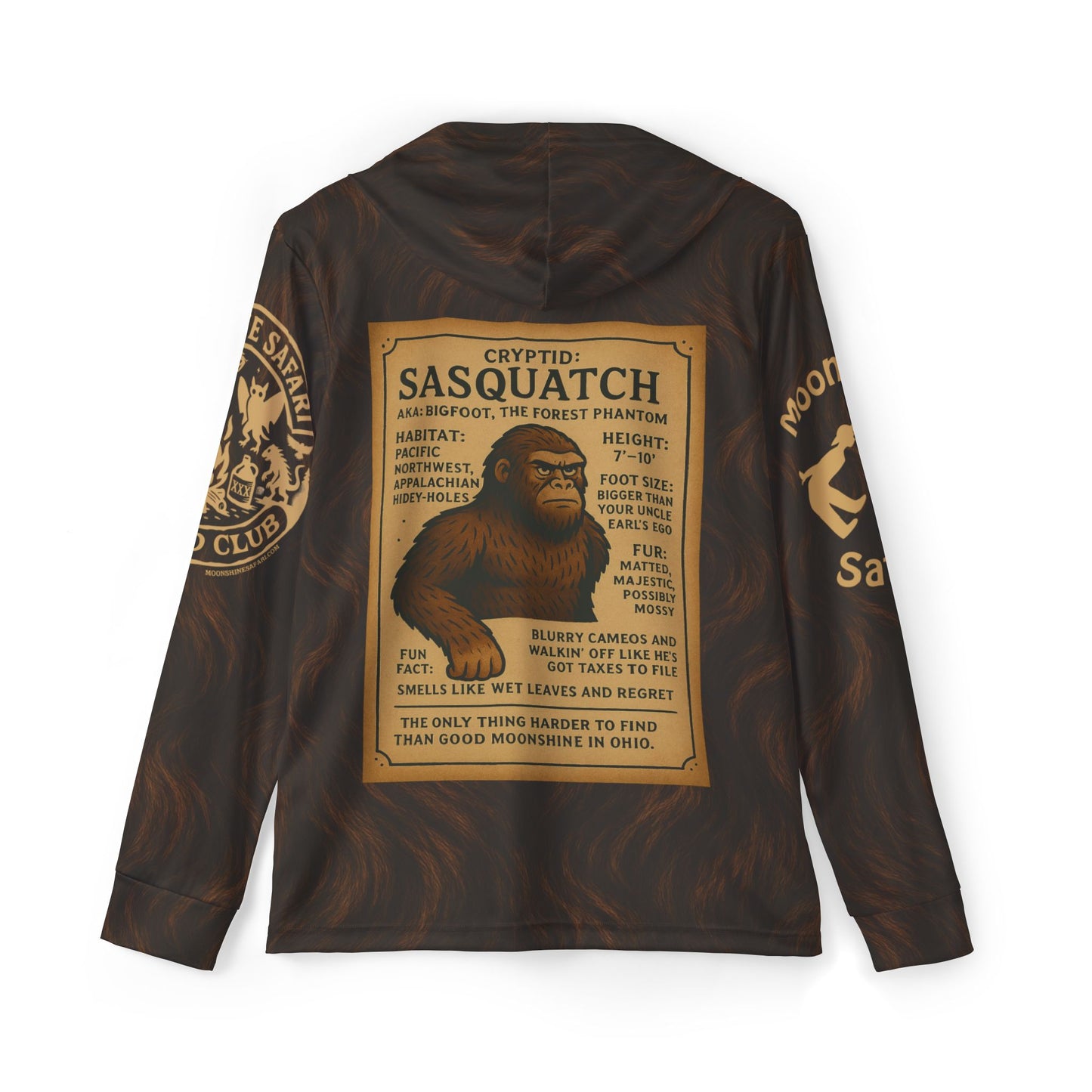 MoonShine Safari Cryptid Club Collection [The Squatch] Unisex Sports Warmup Hoodie