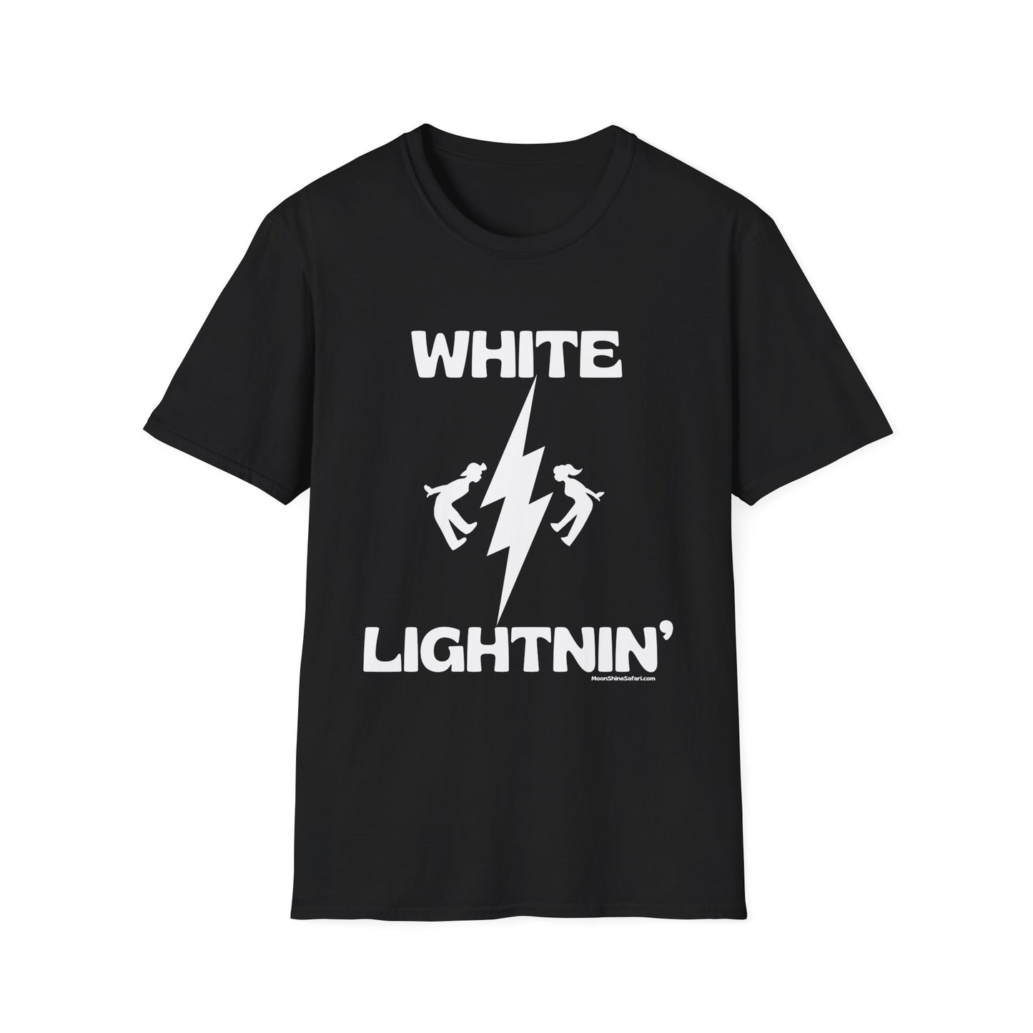 MoonShine Safari "White Lightnin'"Unisex Softstyle T-Shirt