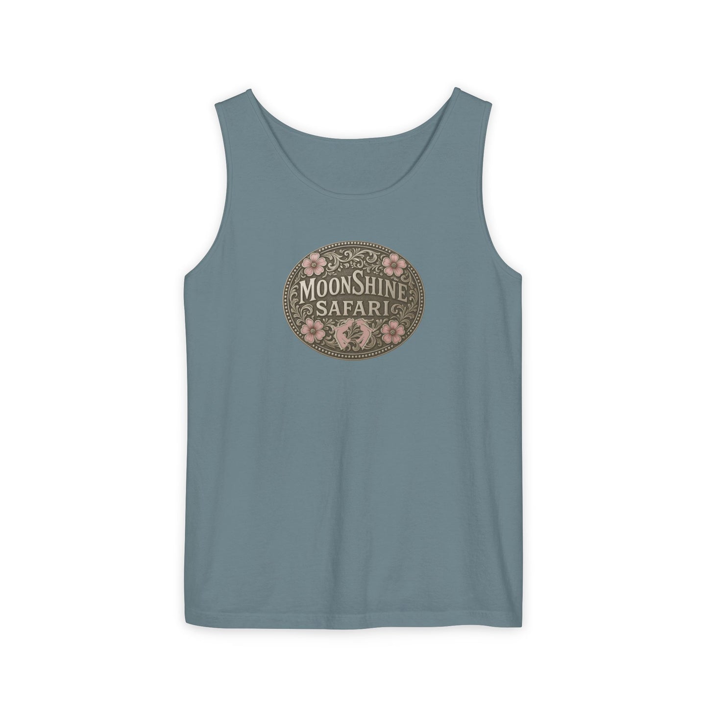 MoonShine Safari Women's Beltbuckle Unisex Garment-Dyed Tank Top