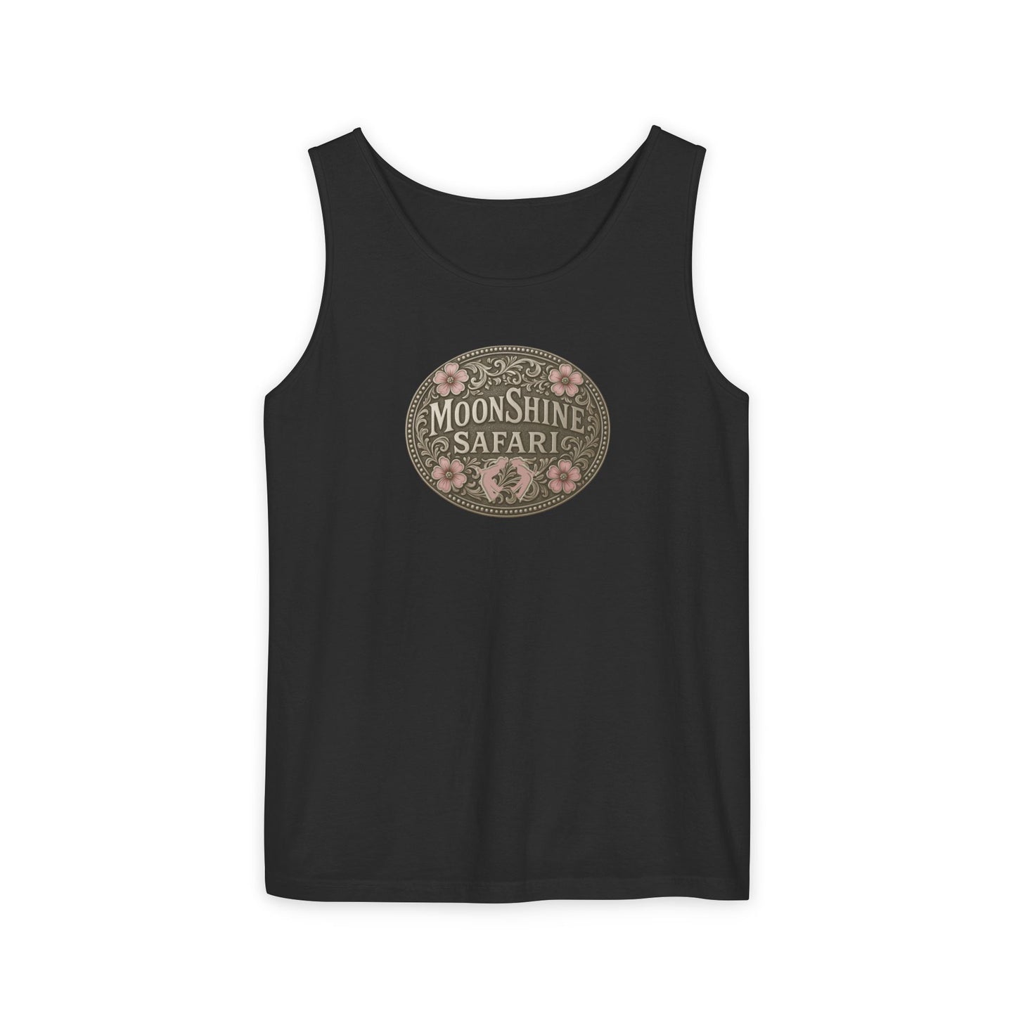 MoonShine Safari Women's Beltbuckle Unisex Garment-Dyed Tank Top