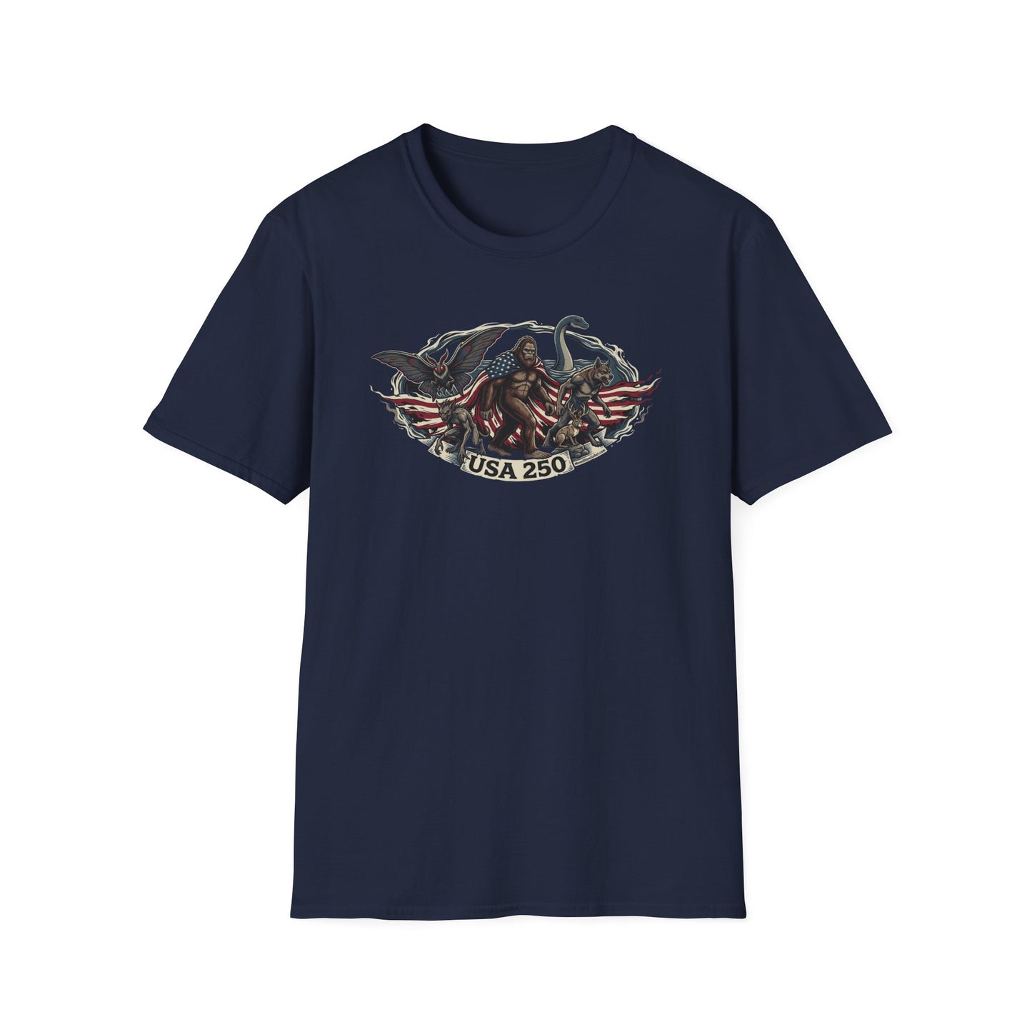MoonShine Safari "USA 250- Cryptid Unisex Softstyle T-Shirt