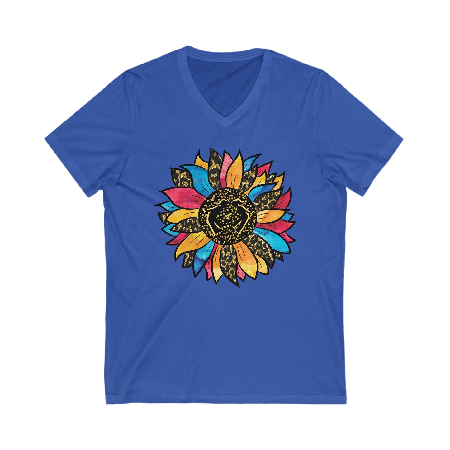 MoonShine Safari "Sunflower" Women's Jersey Short Sleeve V-Neck Tee