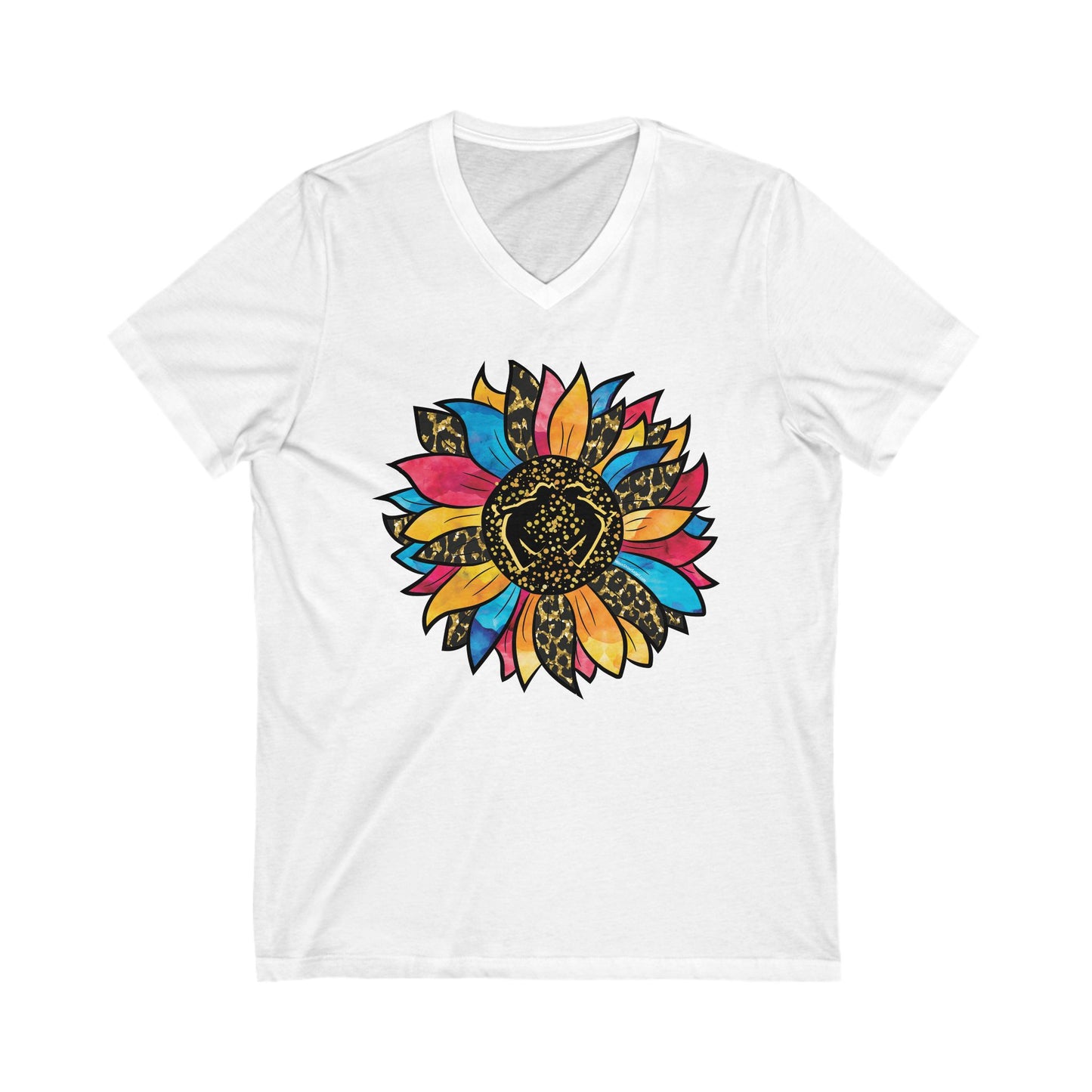 MoonShine Safari "Sunflower" Women's Jersey Short Sleeve V-Neck Tee