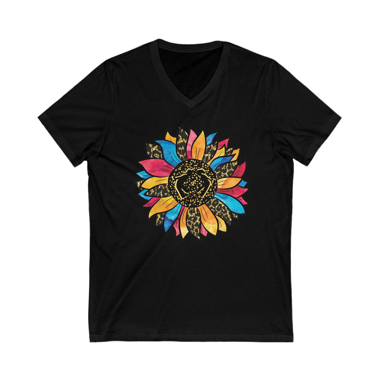 MoonShine Safari "Sunflower" Women's Jersey Short Sleeve V-Neck Tee