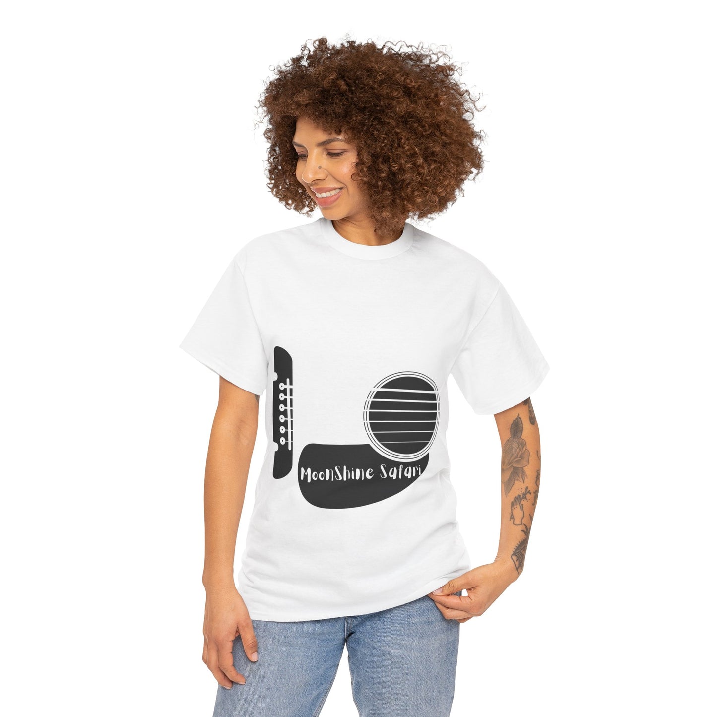 MoonShine Safari Acoustic Guitar Unisex Heavy Cotton Tee