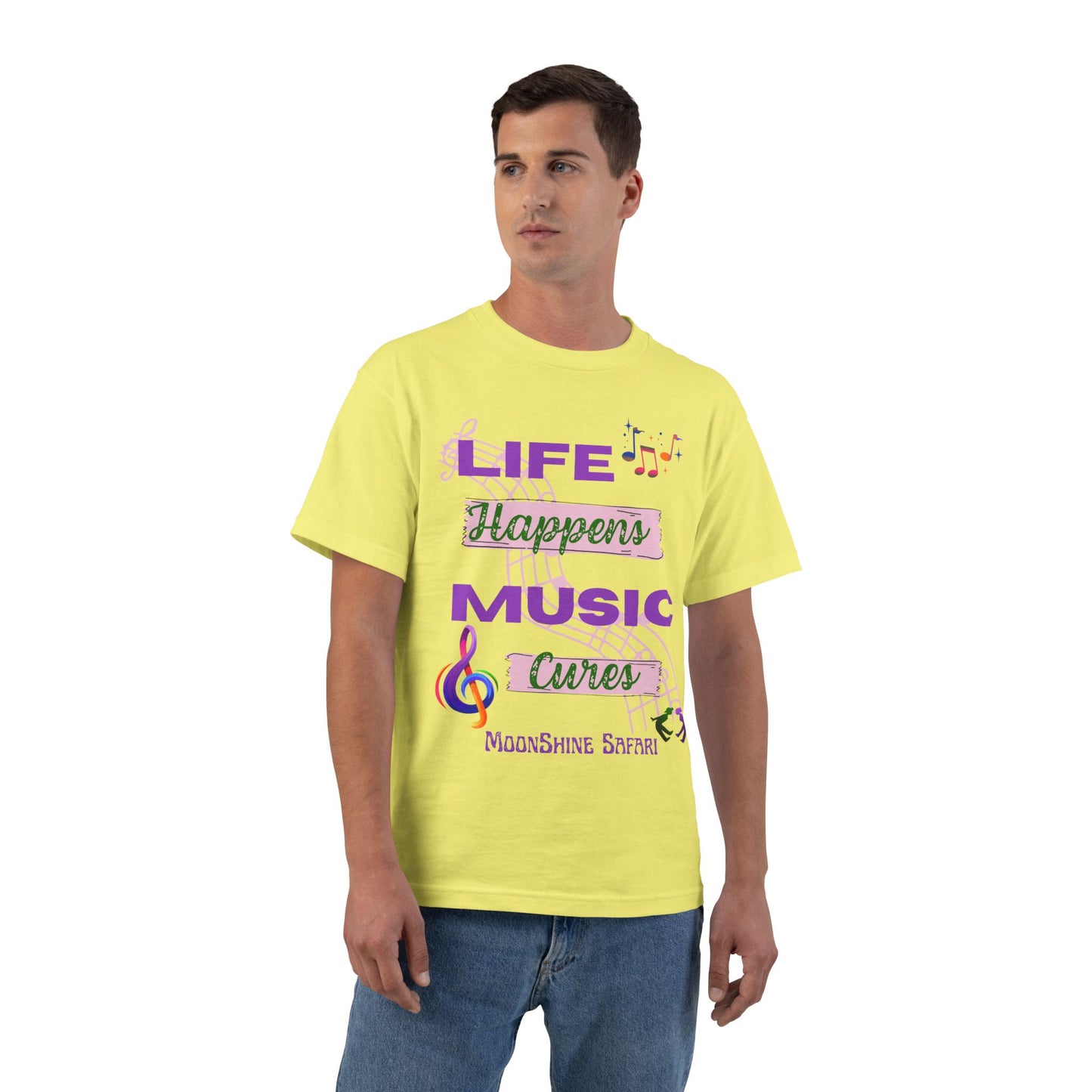 MoonShine Safari Music Cures Beefy-T®  Short-Sleeve T-Shirt