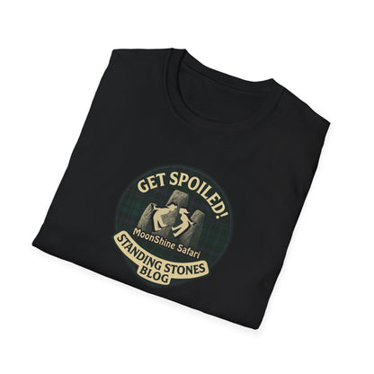 MoonShine Safari "Get Spoiled!" Standing Stones Blog Unisex Softstyle T-Shirt