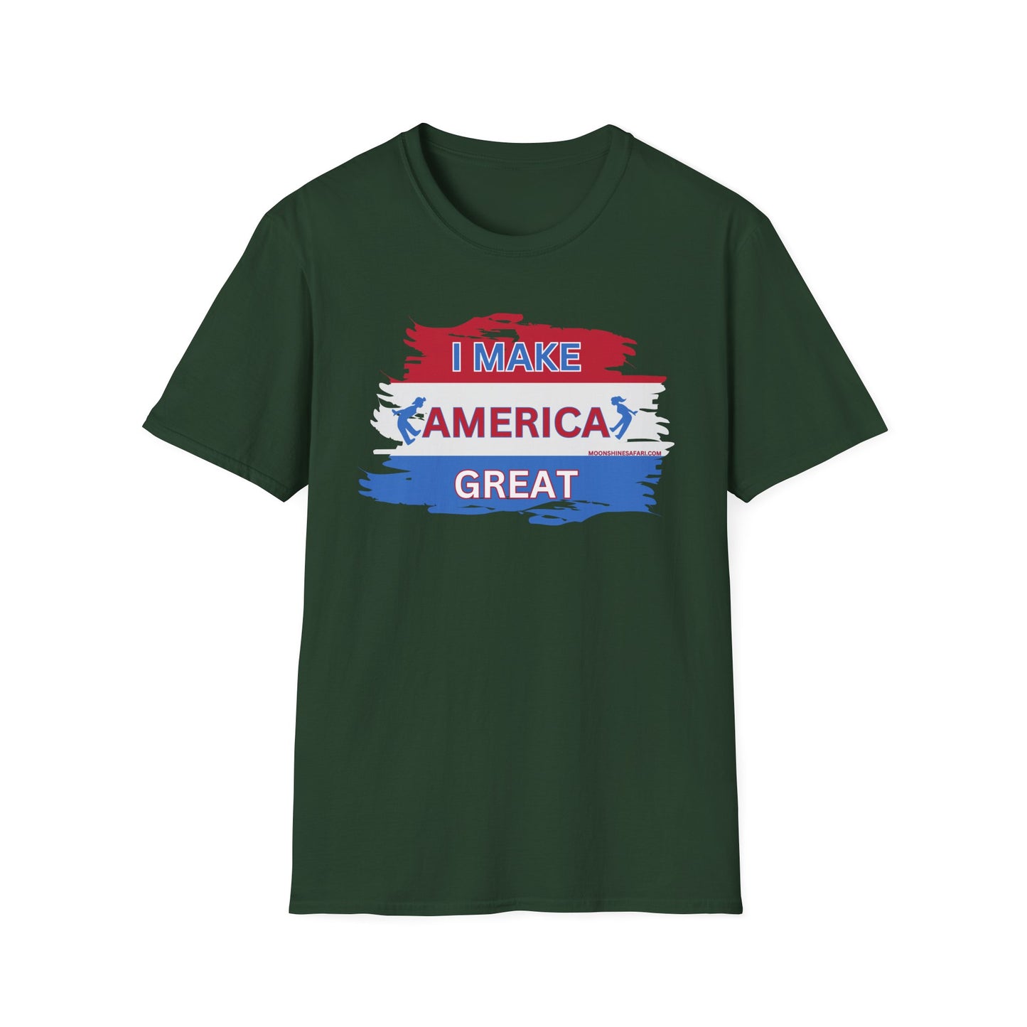 MoonShine Safari "I MAKE AMERICA GREAT" Unisex Softstyle T-Shirt