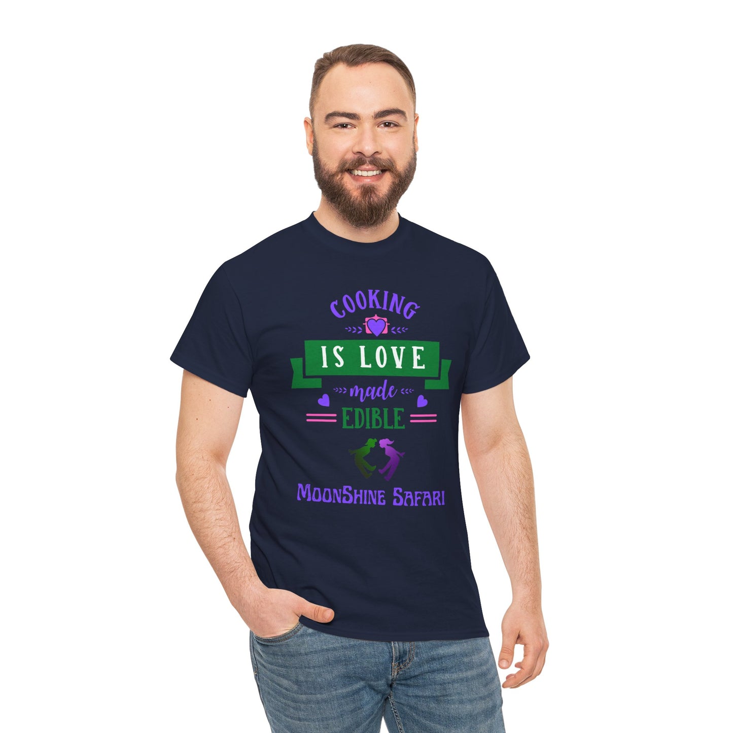 MoonShine Safari Cooking is Love Unisex Heavy Cotton Tee