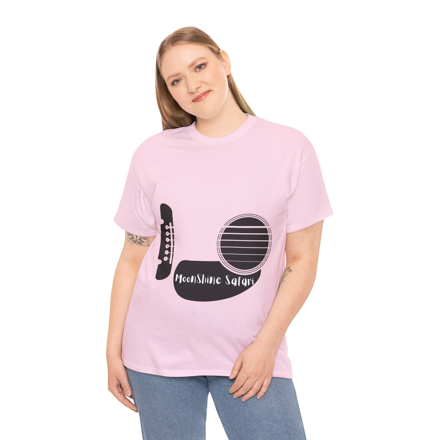 MoonShine Safari Acoustic Guitar Unisex Heavy Cotton Tee