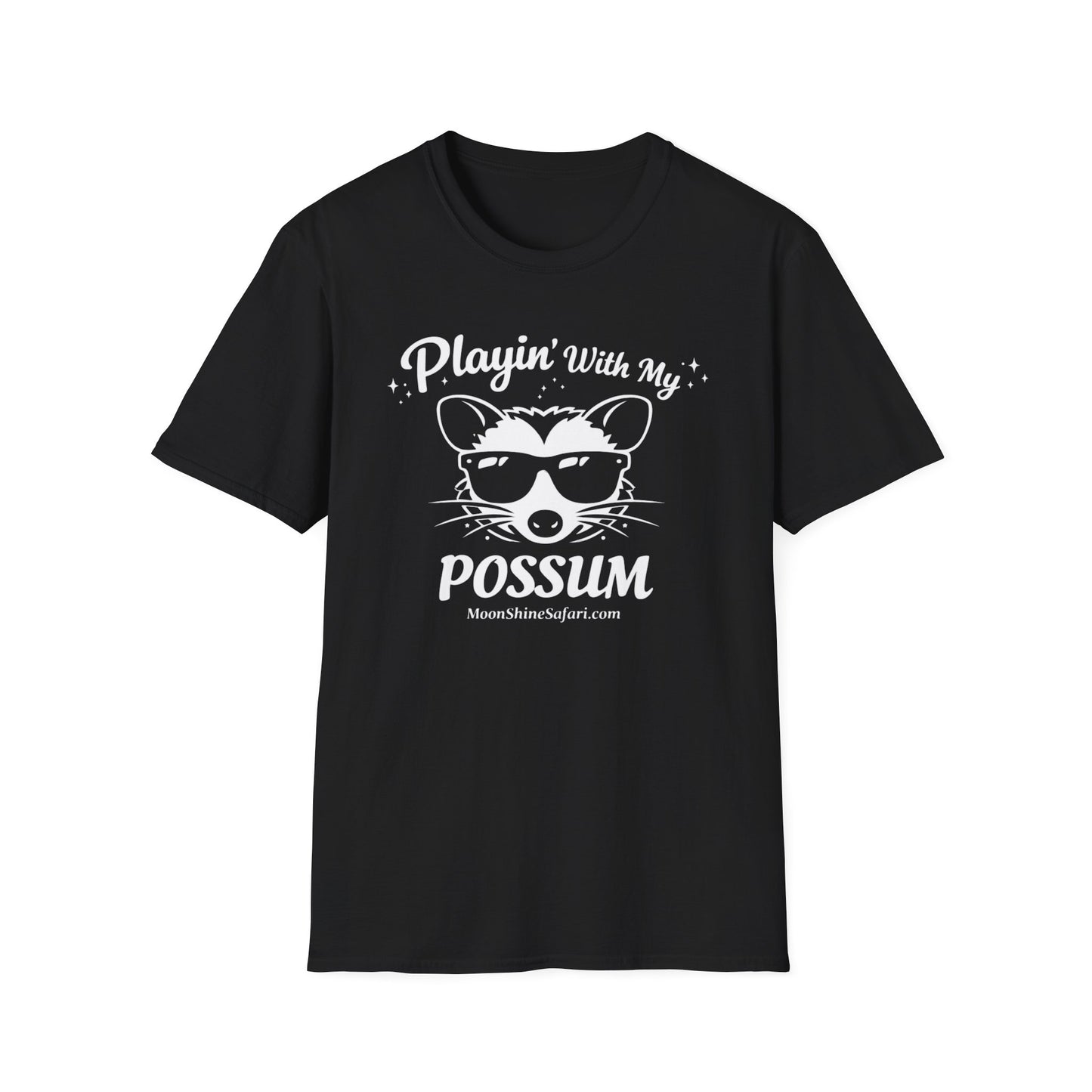MoonShine Safari "Playin' with my Possum" Unisex Softstyle T-Shirt