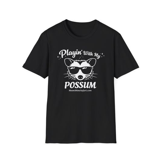 MoonShine Safari "Playin' with my Possum" Unisex Softstyle T-Shirt