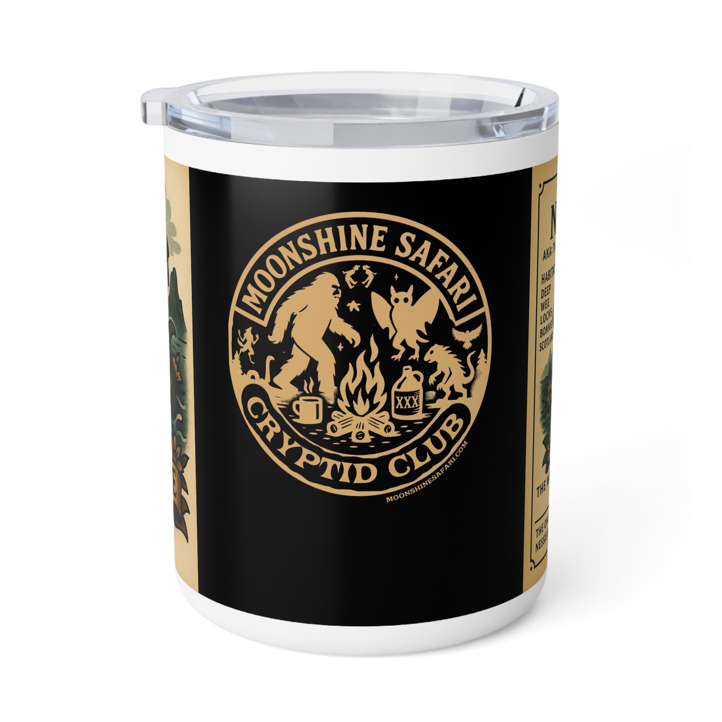 MoonShine Safari Cryptid Cup Collection [The Ness] Insulated Coffee Mug, 10oz