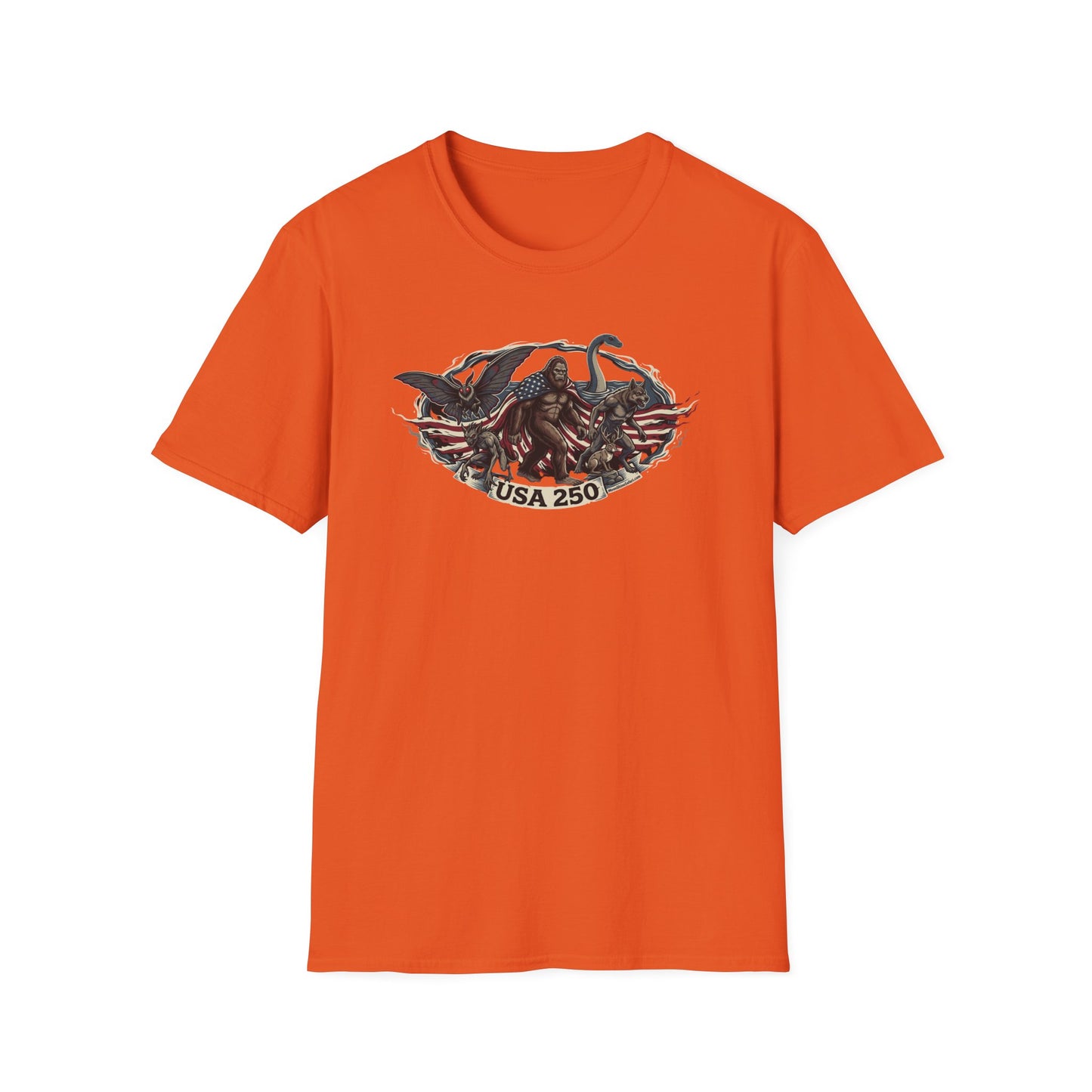 MoonShine Safari "USA 250- Cryptid Unisex Softstyle T-Shirt