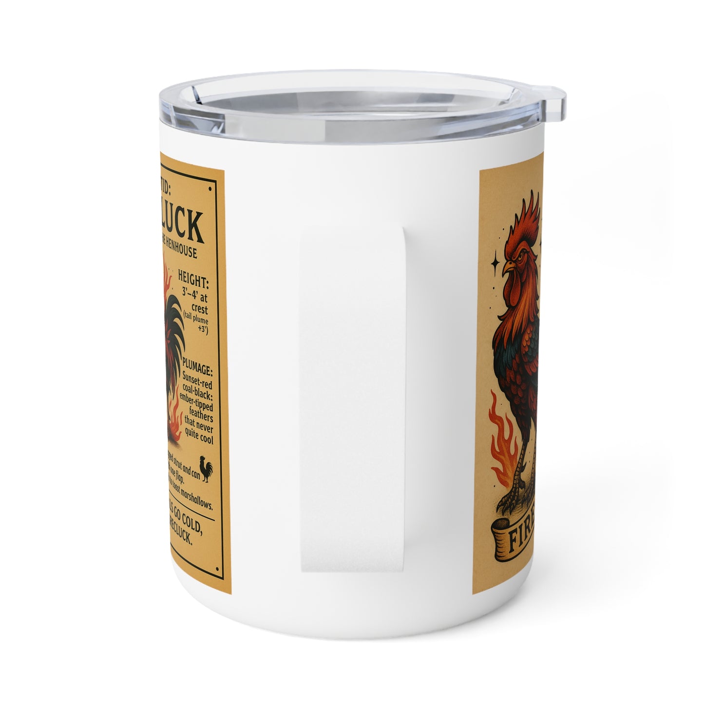 MoonShine Safari Cryptid Cup Collection {The Cluck} Insulated Coffee Mug, 10oz