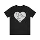 MoonShine Safari I Love MoonShine B&W Unisex Jersey Short Sleeve Tee