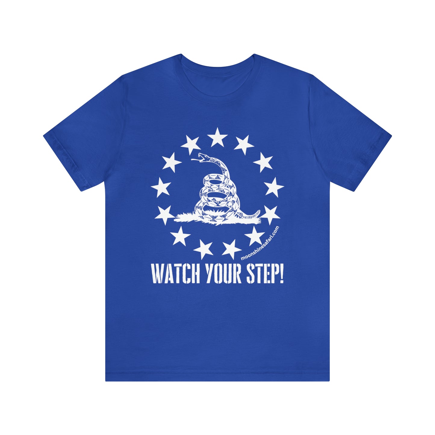 MoonShine Safar Watch Your Step Unisex Jersey Short Sleeve Tee