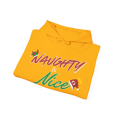 MoonShine Safari Holiday Naughty & Nice Unisex Heavy Blend™ Hooded Sweatshirt