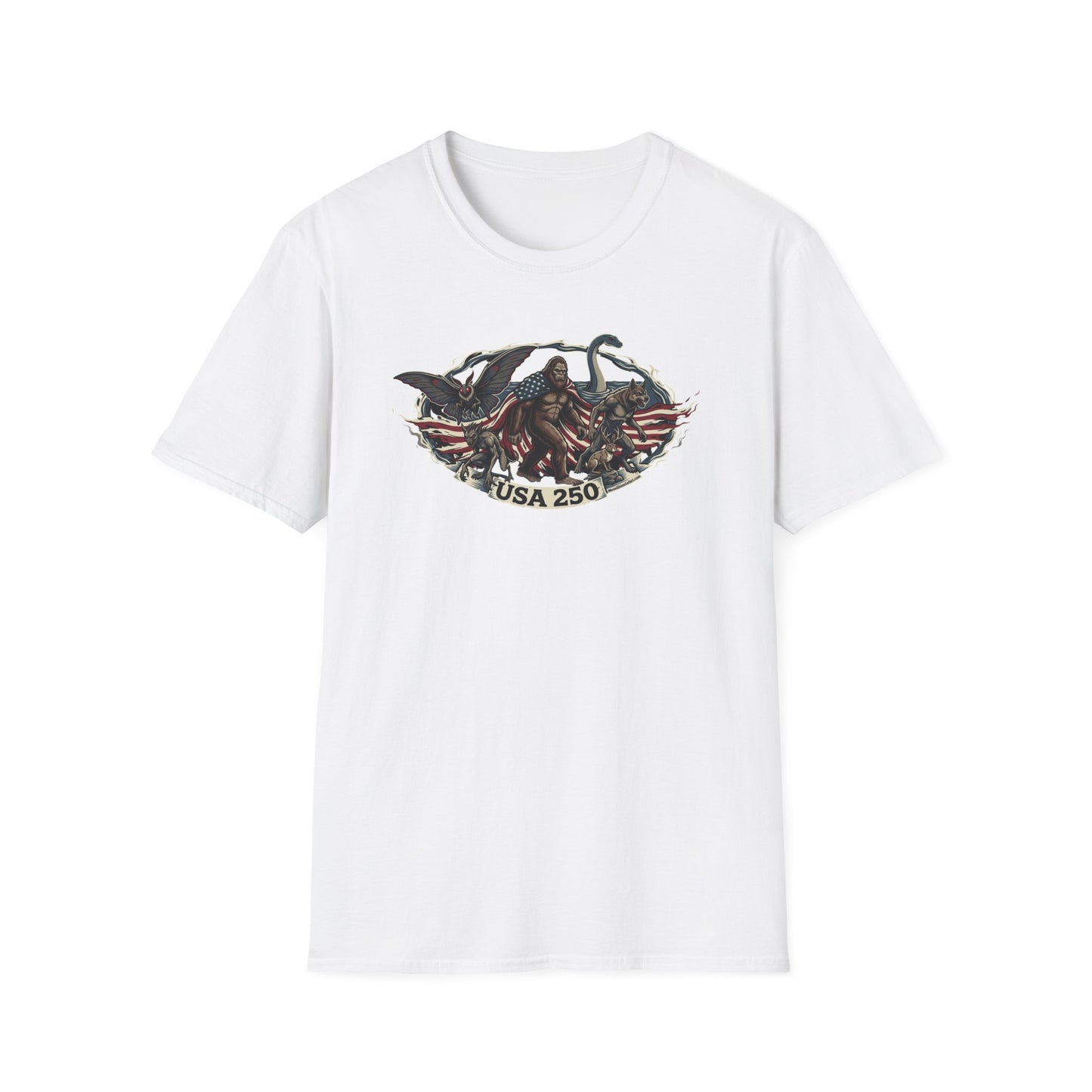 MoonShine Safari "USA 250- Cryptid Unisex Softstyle T-Shirt