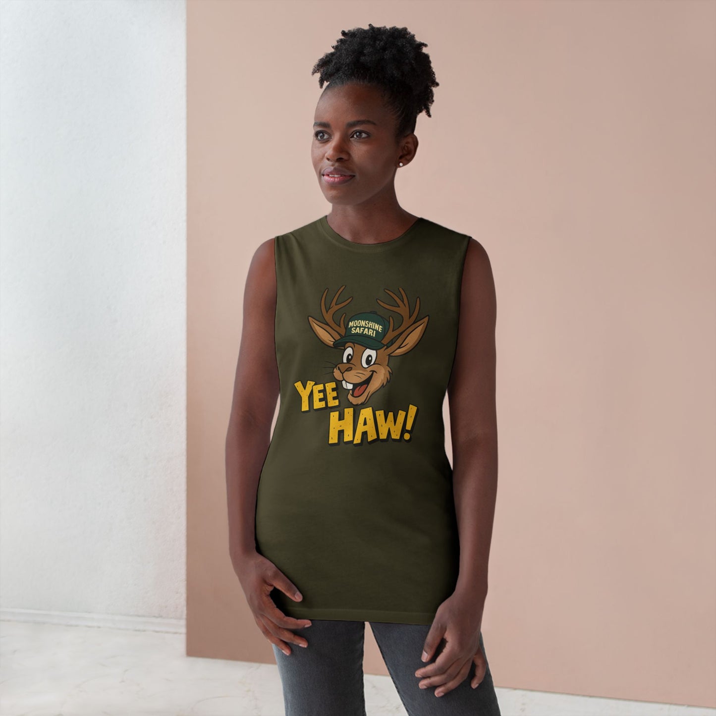 MoonShine Safari "YeeHaw Jack" Unisex Barnard Tank