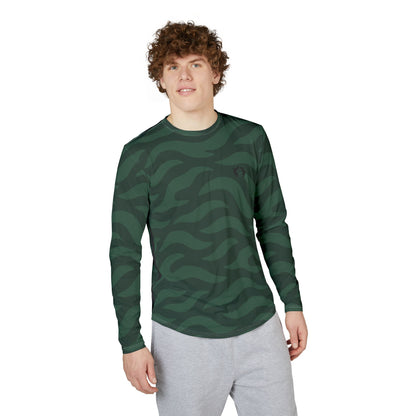 MoonShine Safari Cryptid Camo Collection [The Nessie] Unisex Performance Long Sleeve Shirt