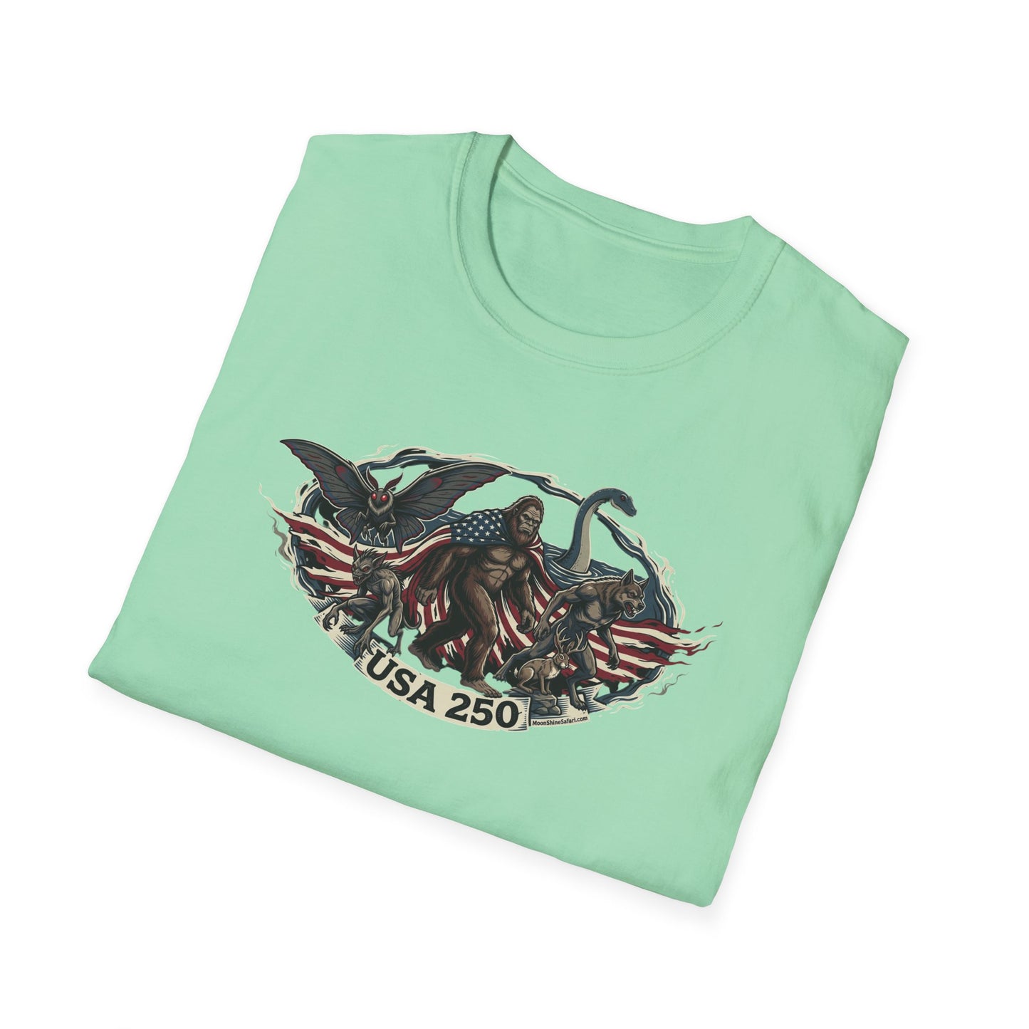 MoonShine Safari "USA 250- Cryptid Unisex Softstyle T-Shirt