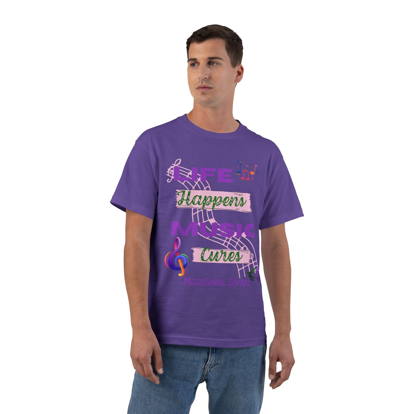 MoonShine Safari Music Cures Beefy-T®  Short-Sleeve T-Shirt