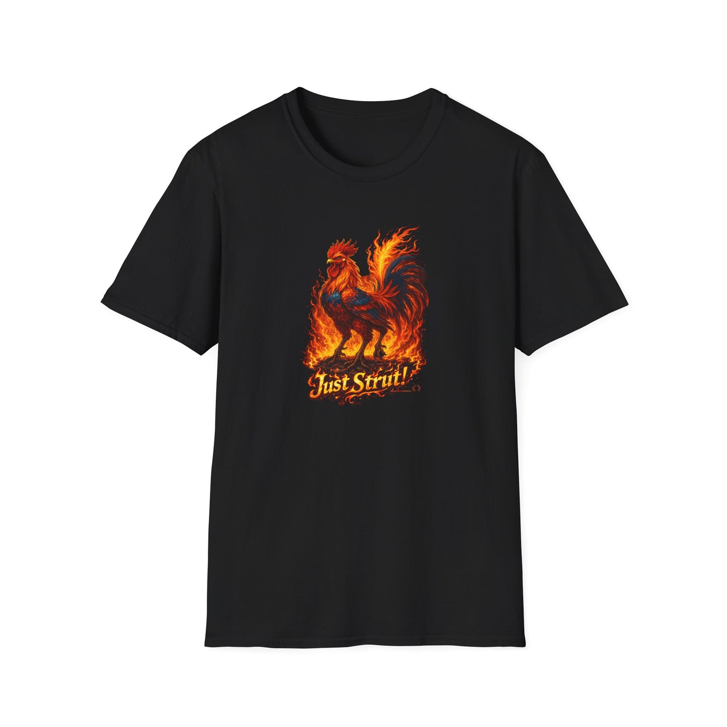 MoonShine Safari FireCluck- Just Strut! Unisex Softstyle T-Shirt