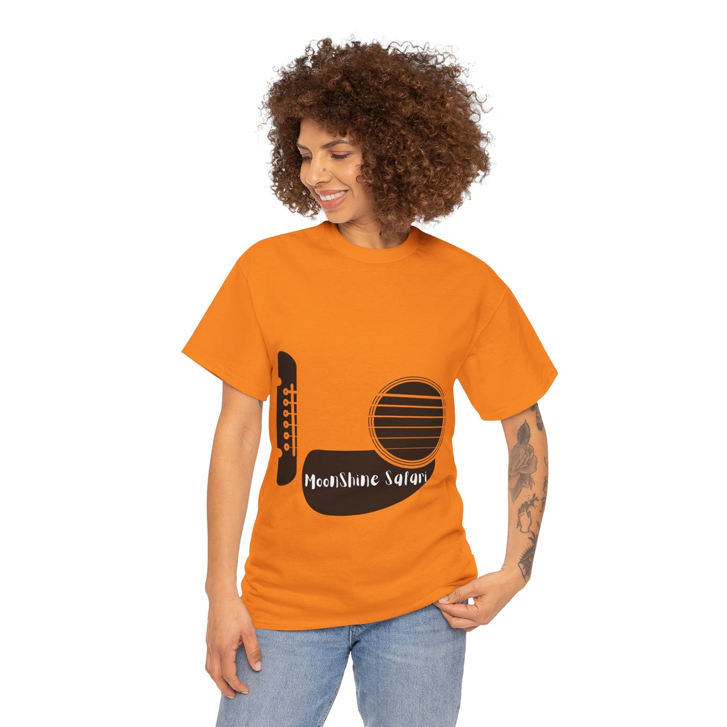 MoonShine Safari Acoustic Guitar Unisex Heavy Cotton Tee