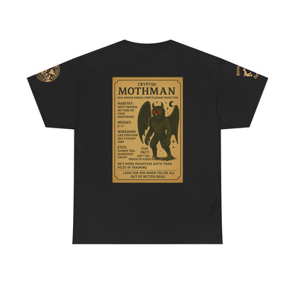 MoonShine Safari Cryptid Club Collection [MothMan] Unisex Heavy Cotton Tee