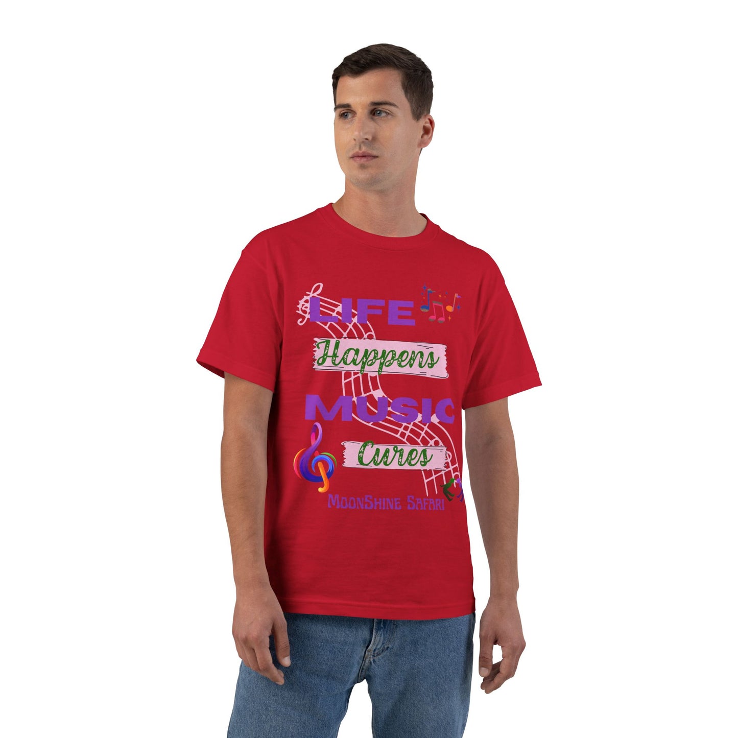 MoonShine Safari Music Cures Beefy-T®  Short-Sleeve T-Shirt