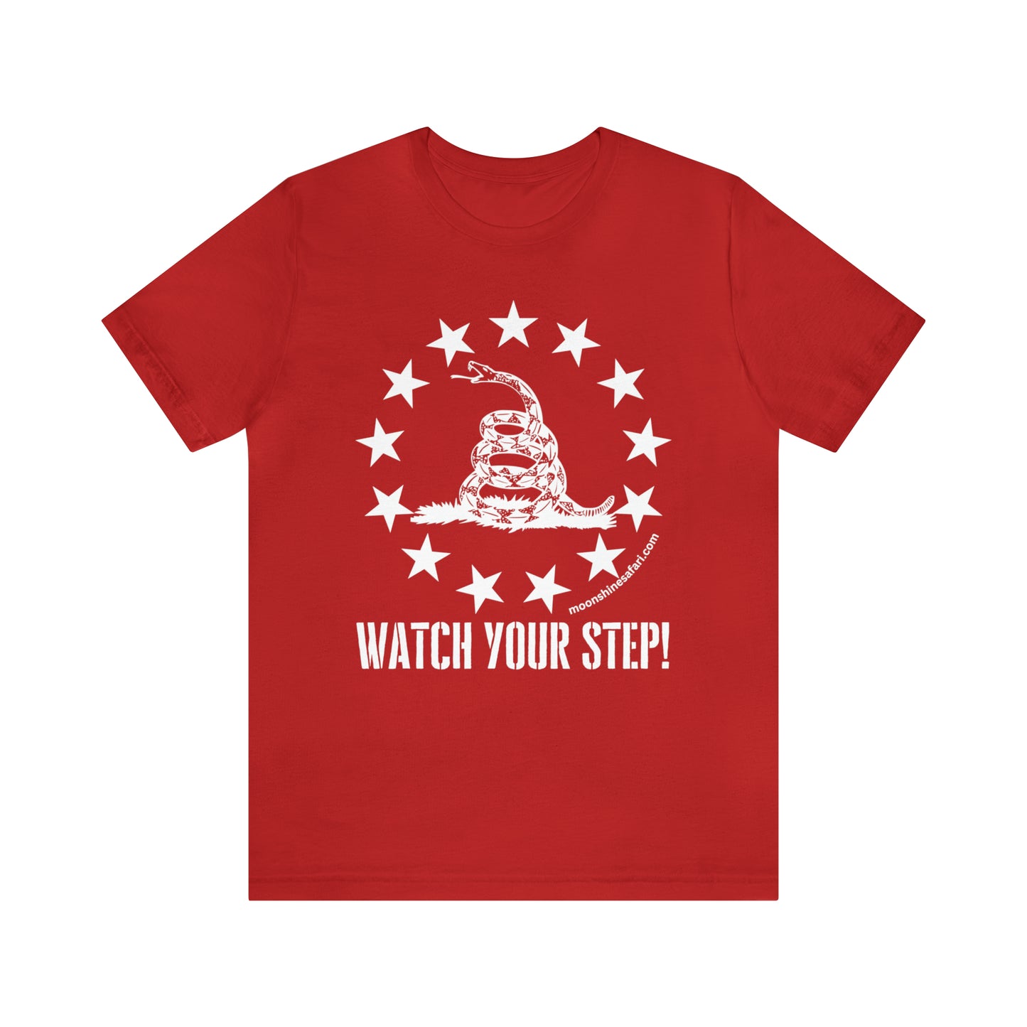 MoonShine Safar Watch Your Step Unisex Jersey Short Sleeve Tee