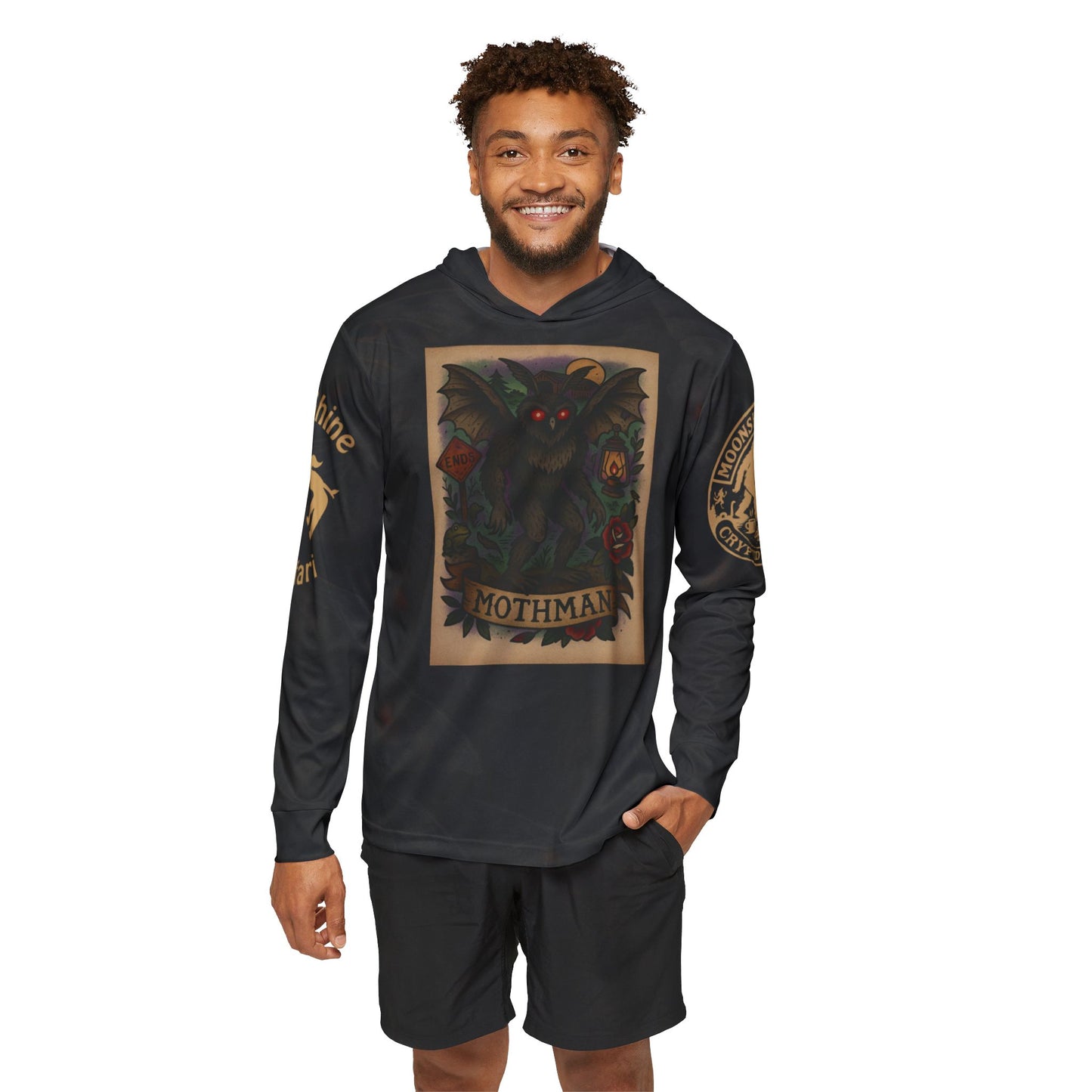 MoonShine Safari Cryptid Club Collection [The Moth] Unisex Performance Hoodie