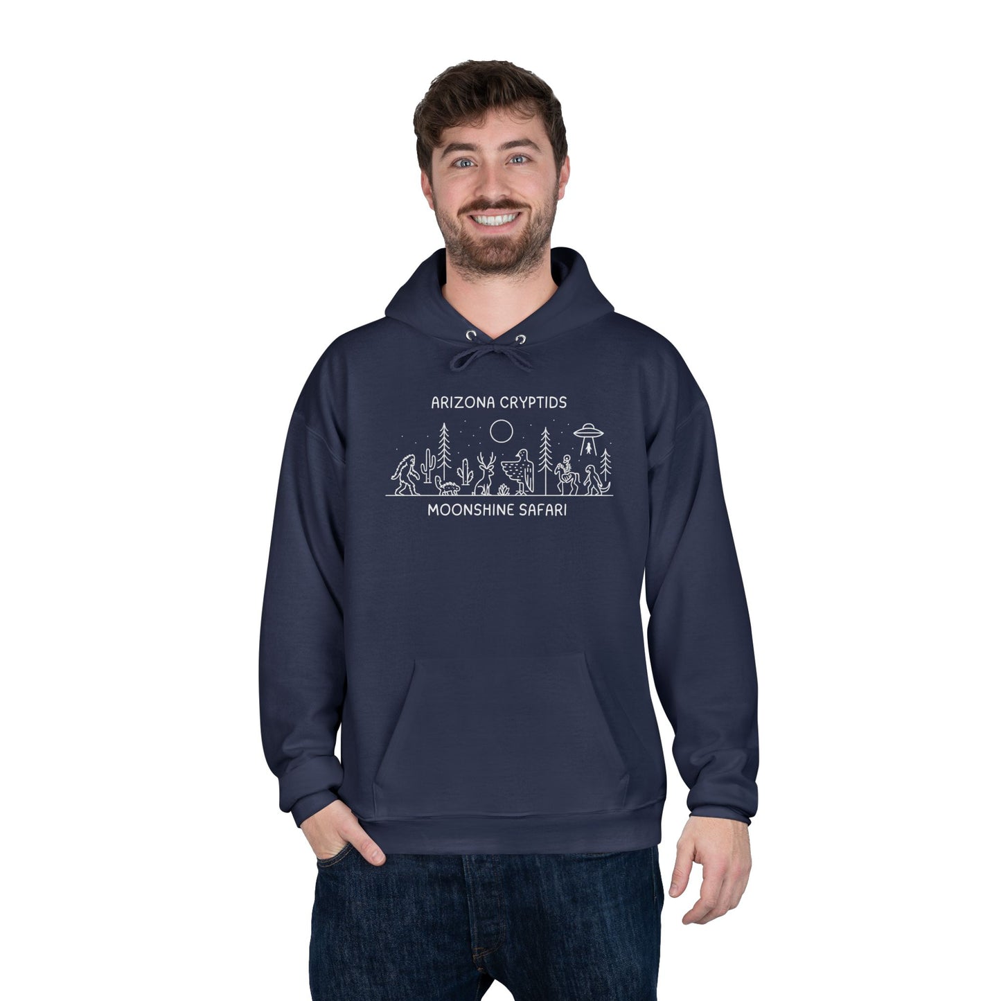 MoonShine Safari Arizona Cryptid Unisex  Pullover Hoodie Sweatshirt