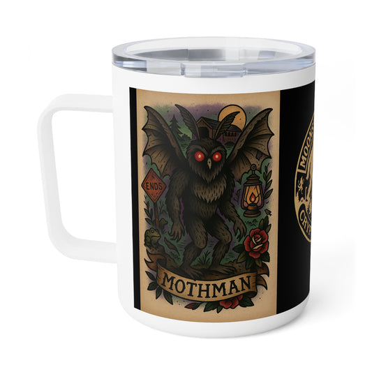 MoonShine Safari Cryptid Cup Collection [MothMan] Insulated Coffee Mug, 10oz