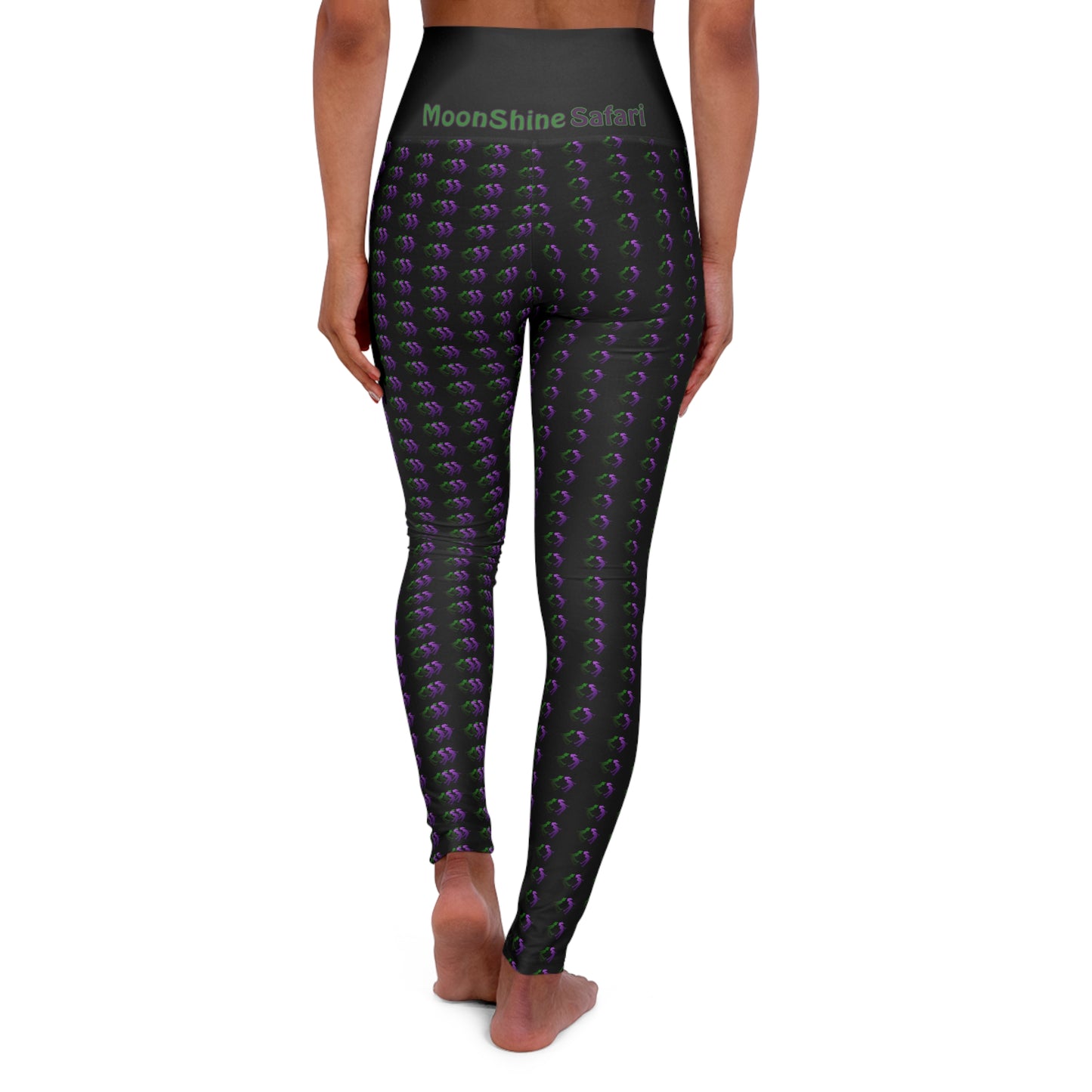 MoonShine Safari Logo High Waisted Yoga Leggings (AOP)