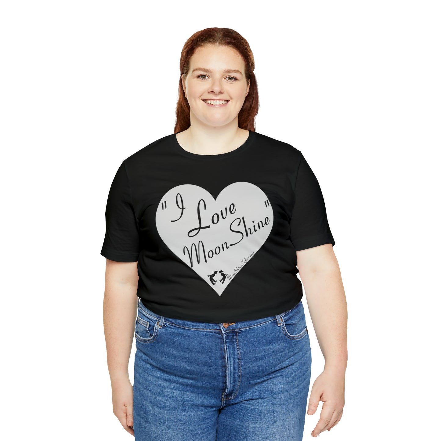 MoonShine Safari I Love MoonShine B&W Unisex Jersey Short Sleeve Tee