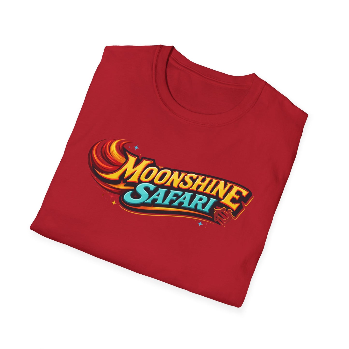 MoonShine Safari "FLT" (flame letter tee) Unisex Softstyle T-Shirt
