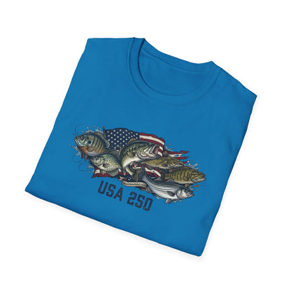 MoonShine Safari "USA 250 - Fish" Unisex Softstyle T-Shirt