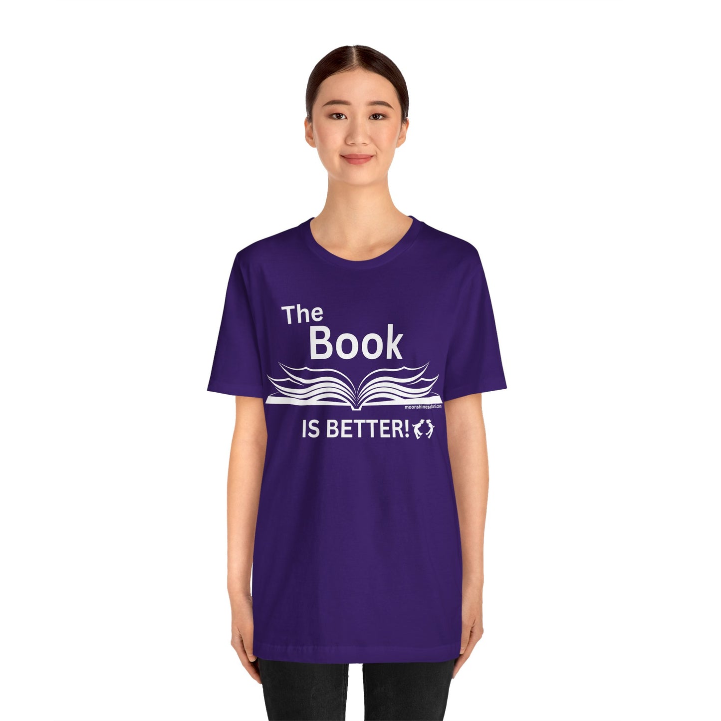 MoonShine Safari "The Book IS BETTER" Unisex Jersey Short Sleeve Tee