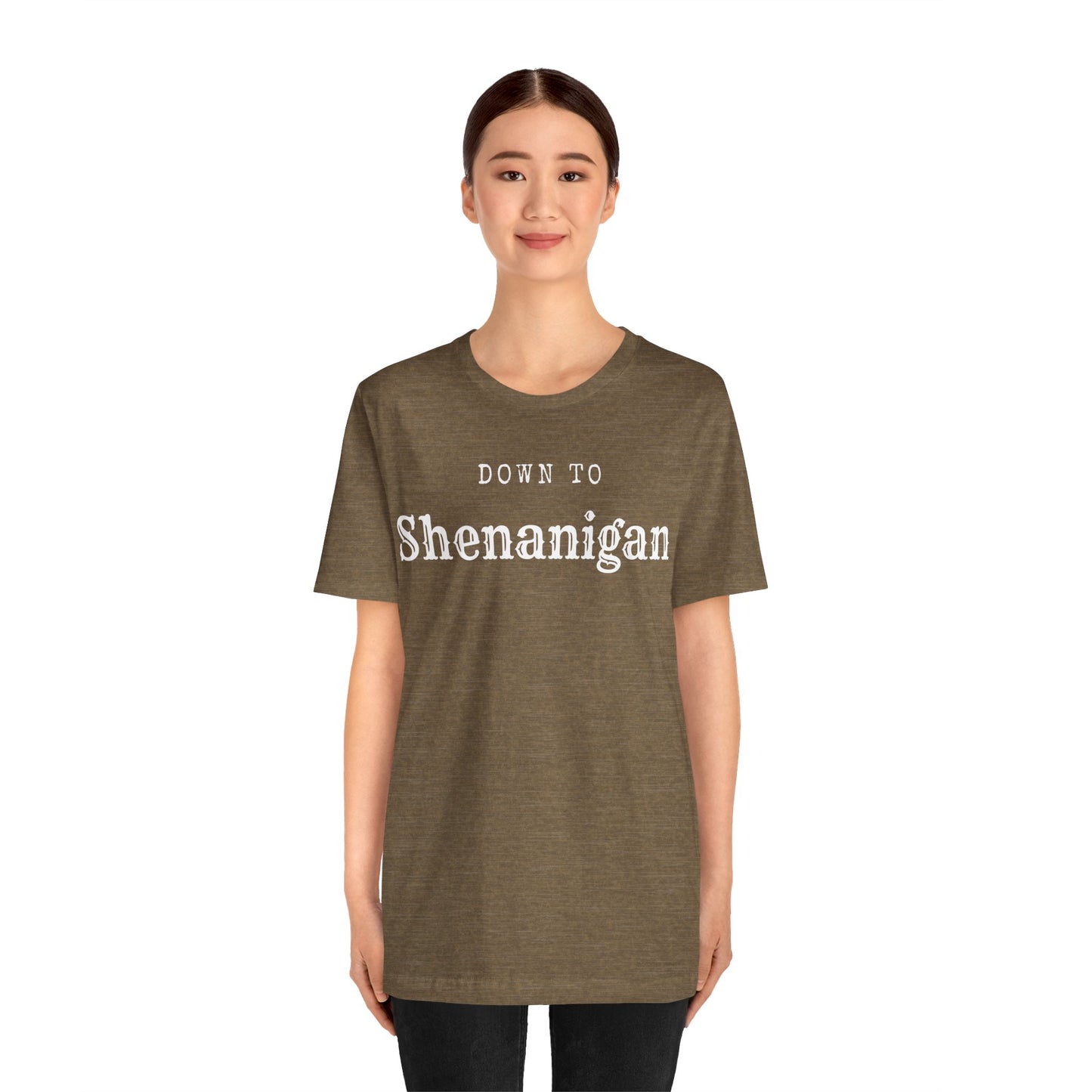 MoonShine Safari " Down to Shenanigan!" Unisex Jersey Short Sleeve Tee