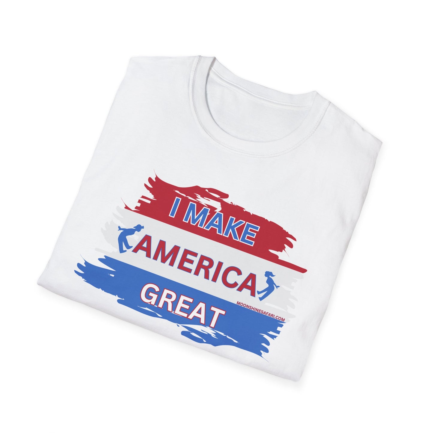 MoonShine Safari "I MAKE AMERICA GREAT" Unisex Softstyle T-Shirt