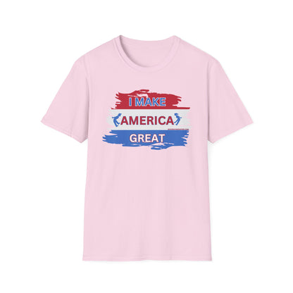 MoonShine Safari "I MAKE AMERICA GREAT" Unisex Softstyle T-Shirt