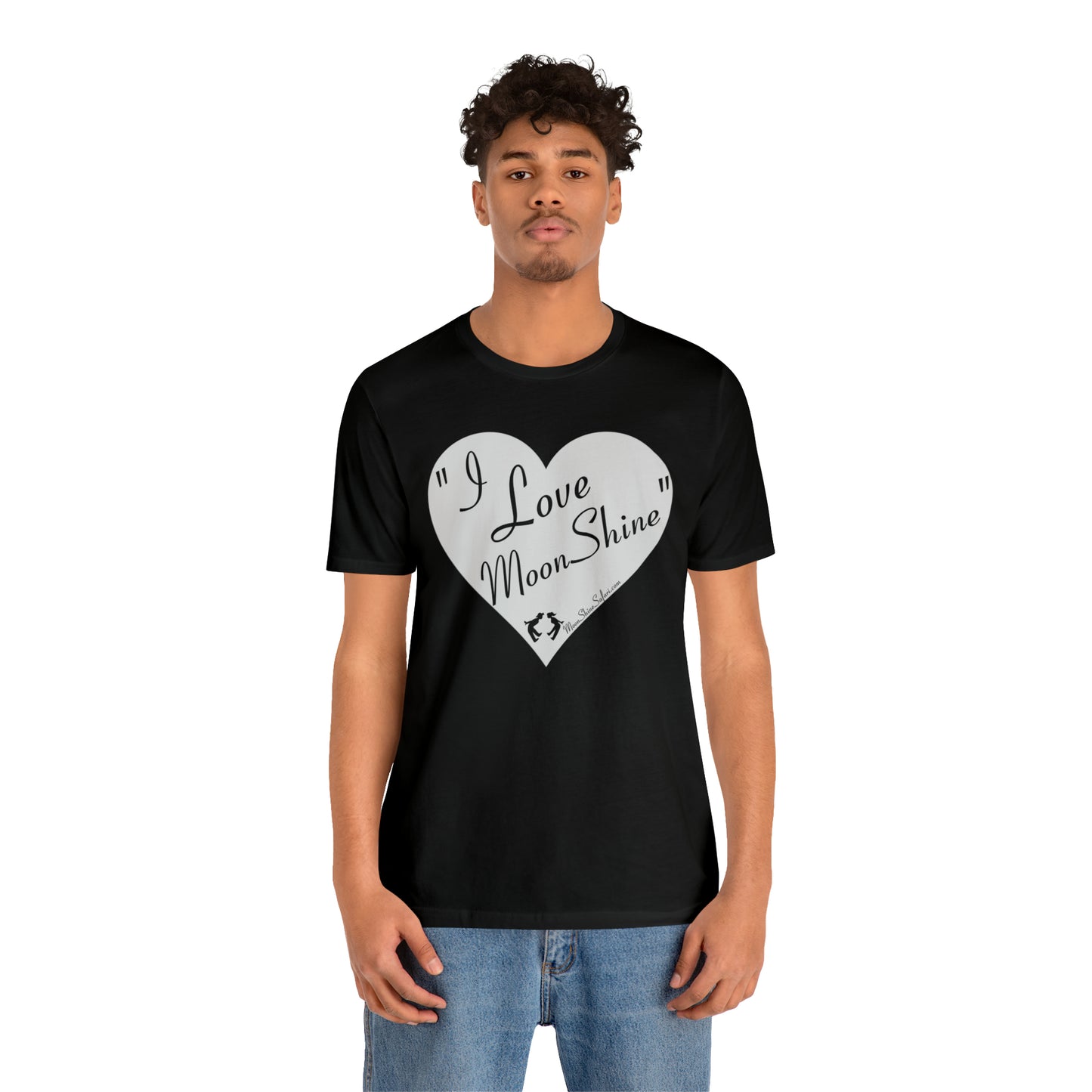 MoonShine Safari I Love MoonShine B&W Unisex Jersey Short Sleeve Tee