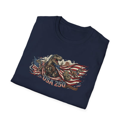 MoonShine Safari "USA 250- Dino" Unisex Softstyle T-Shirt