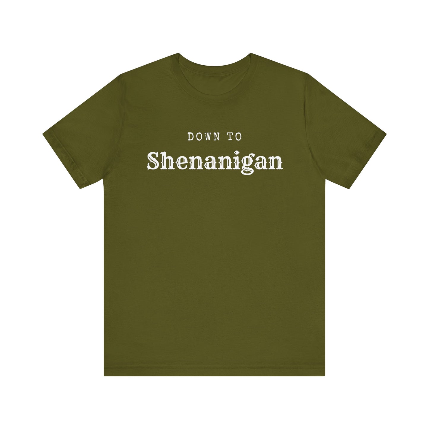 MoonShine Safari " Down to Shenanigan!" Unisex Jersey Short Sleeve Tee