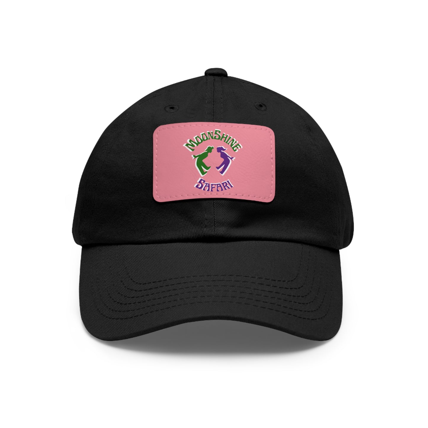 MoonShine Safari Dad Hat with Leather Patch