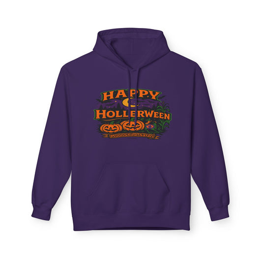 MoonShine Safari "Happy HollerWeen" Unisex Midweight Softstyle Fleece Hoodie